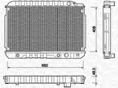 MAGNETI MARELLI 350213750000 -  Радиатор, охлаждение двигателя